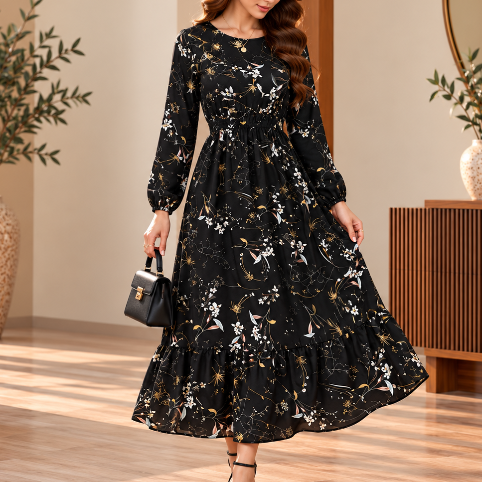Rosalind Floral Tiered Maxi Dress