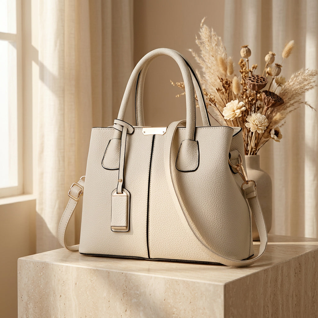 Margaux Textured Tote Bag