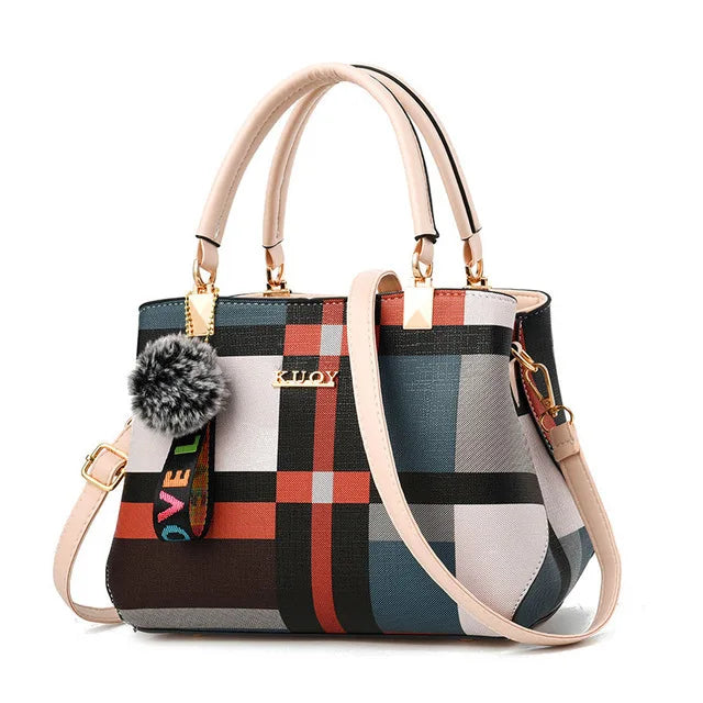 Vellora Luxe Colorblock Tote Bag