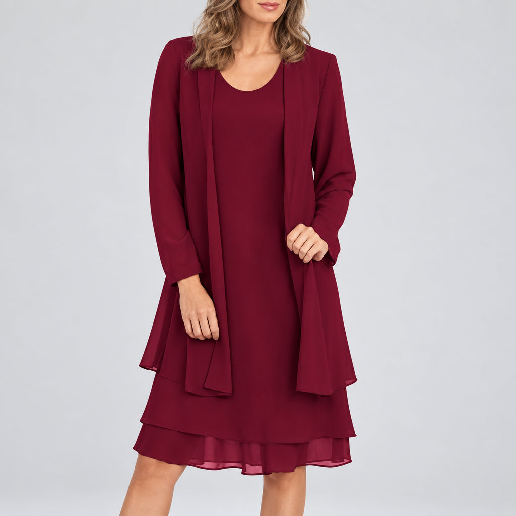 Eleanor Layered Chiffon Dress