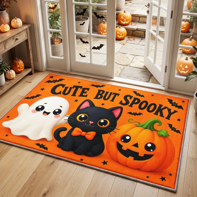 Cute but Spooky Halloween Doormat