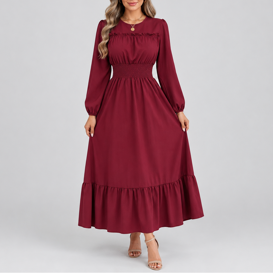 Ophelia Smocked Midi Dress