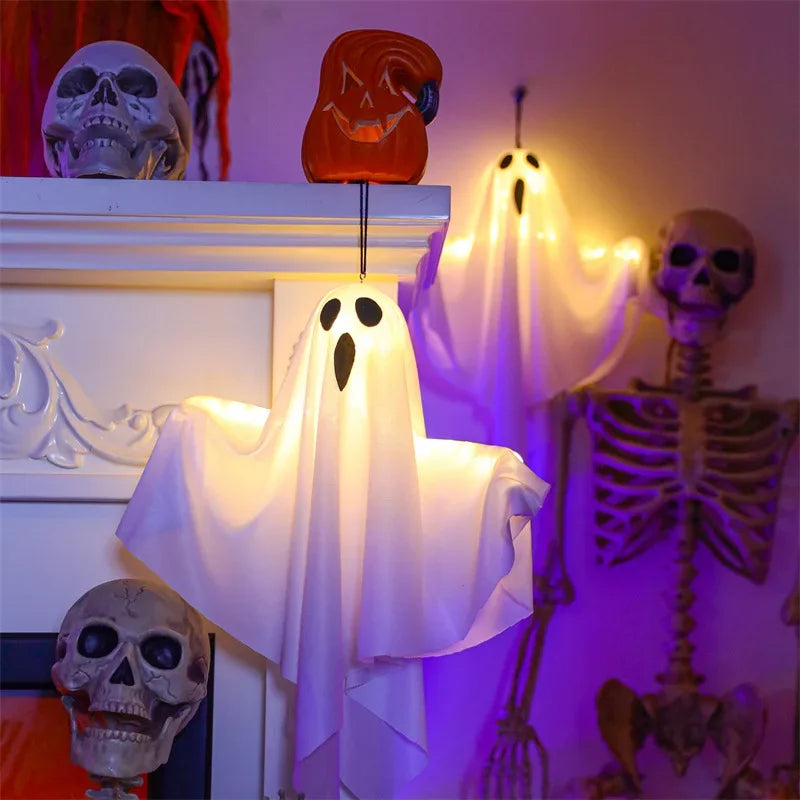 Haunted Glow Hanging Ghost Lights
