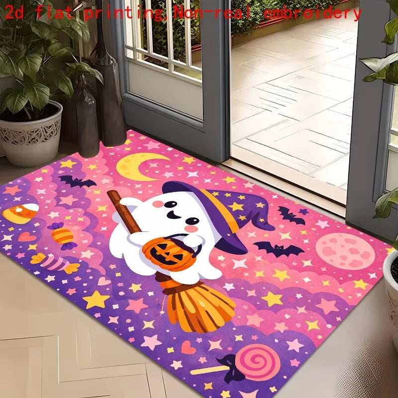 Cute but Spooky Halloween Doormat