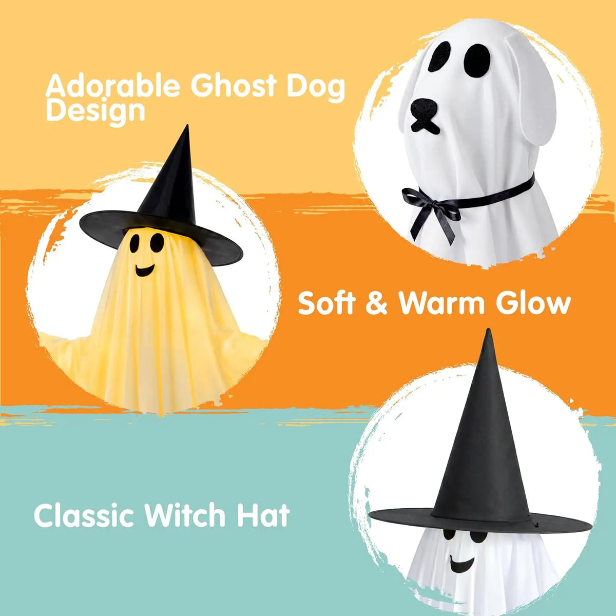 Haunted Glow Ghost Yard Display
