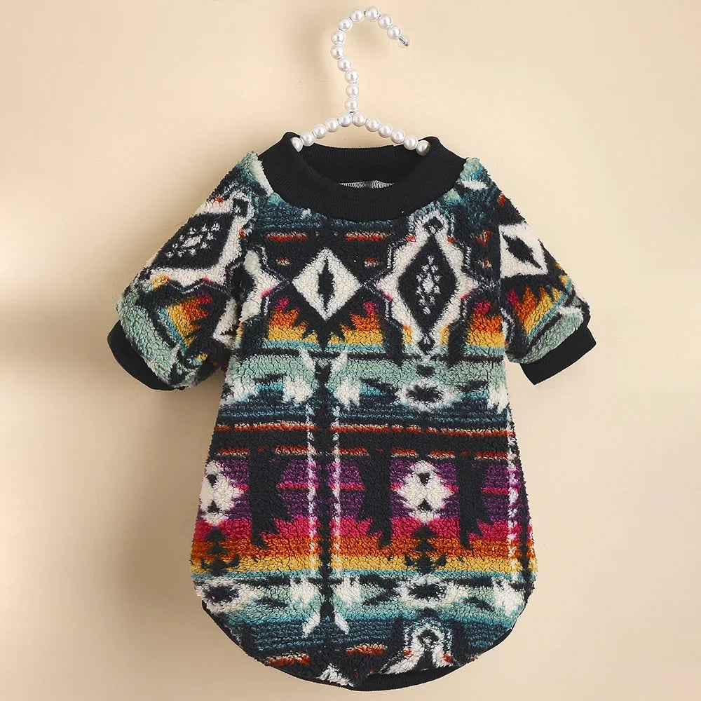 Sedona Geometric Pullover Dog Sweater
