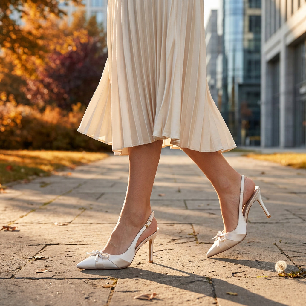 Seraphina Bow Slingback Heels