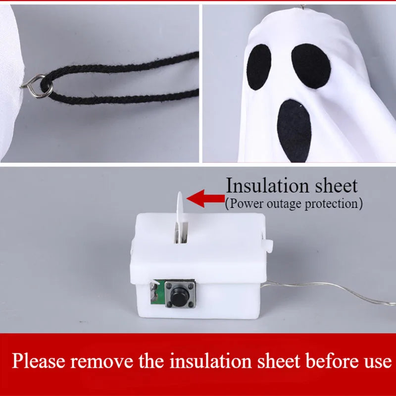 Haunted Glow Hanging Ghost Lights