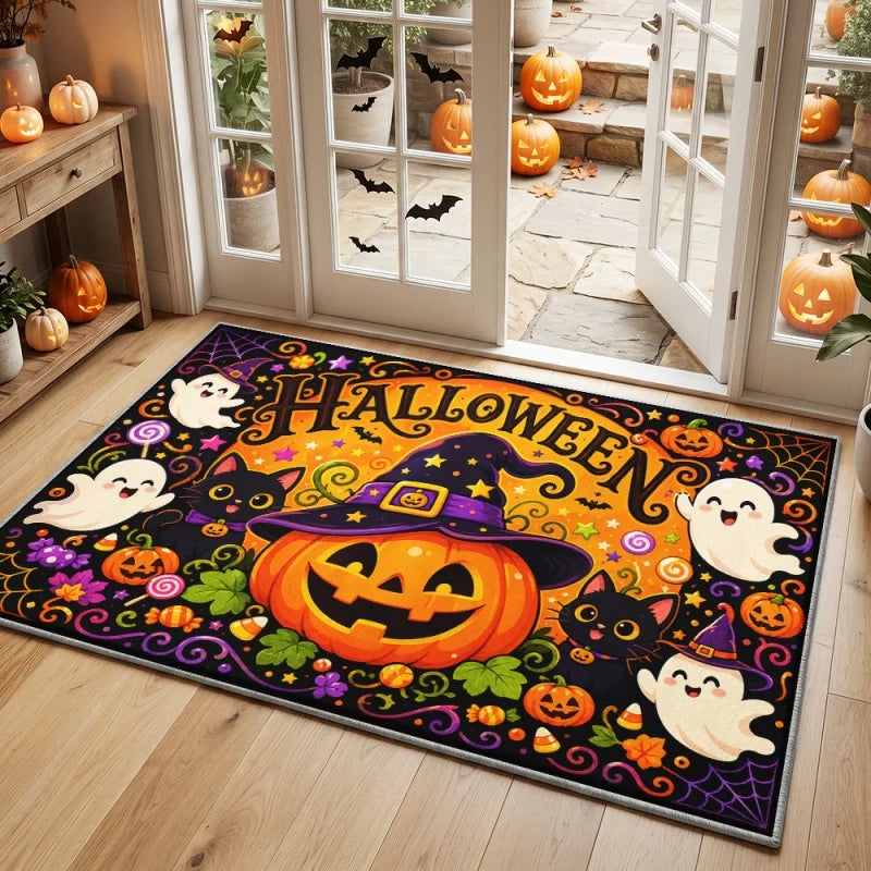 Cute but Spooky Halloween Doormat