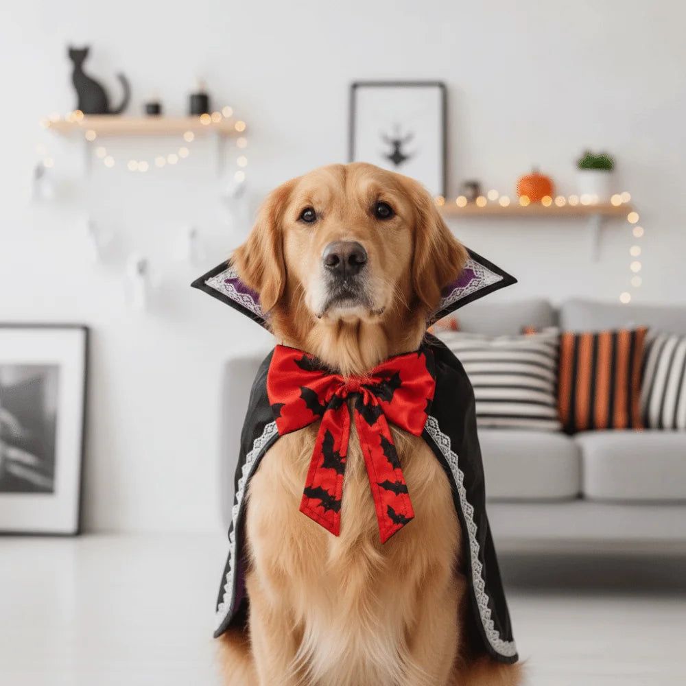 Midnight Vamp Paws Pet Cape