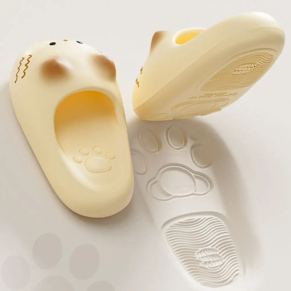 Pawprint Cat Slippers