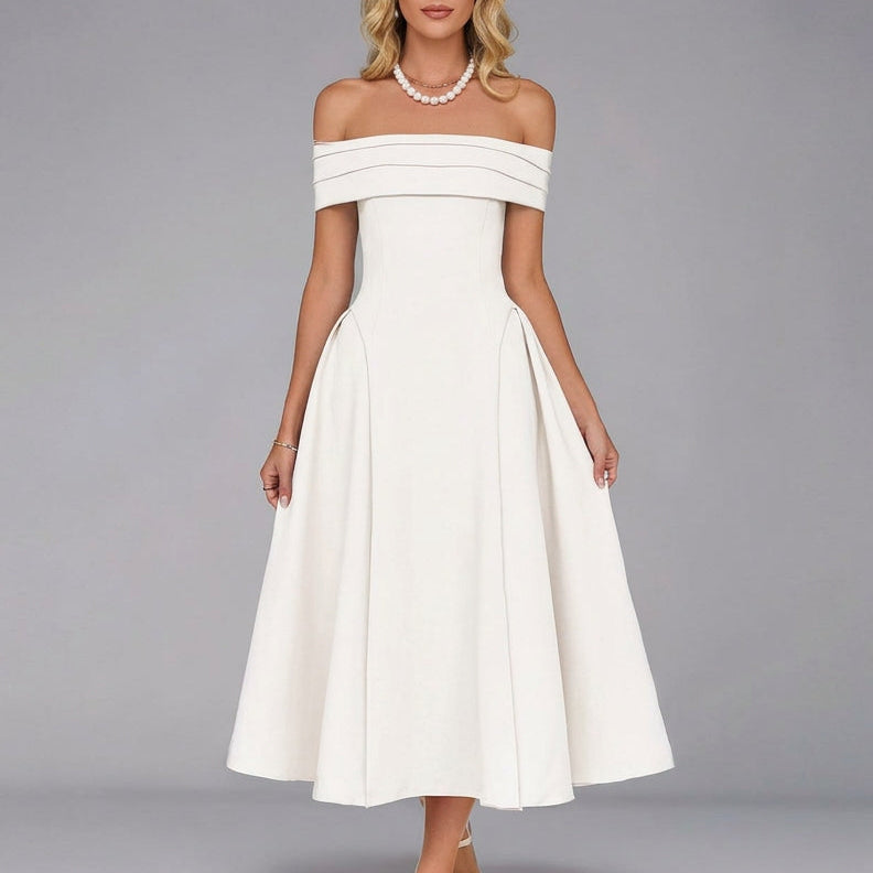 Josephine Off-Shoulder Midi Dress