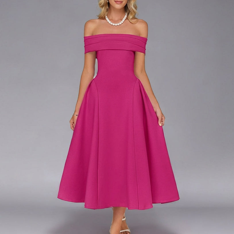 Josephine Off-Shoulder Midi Dress