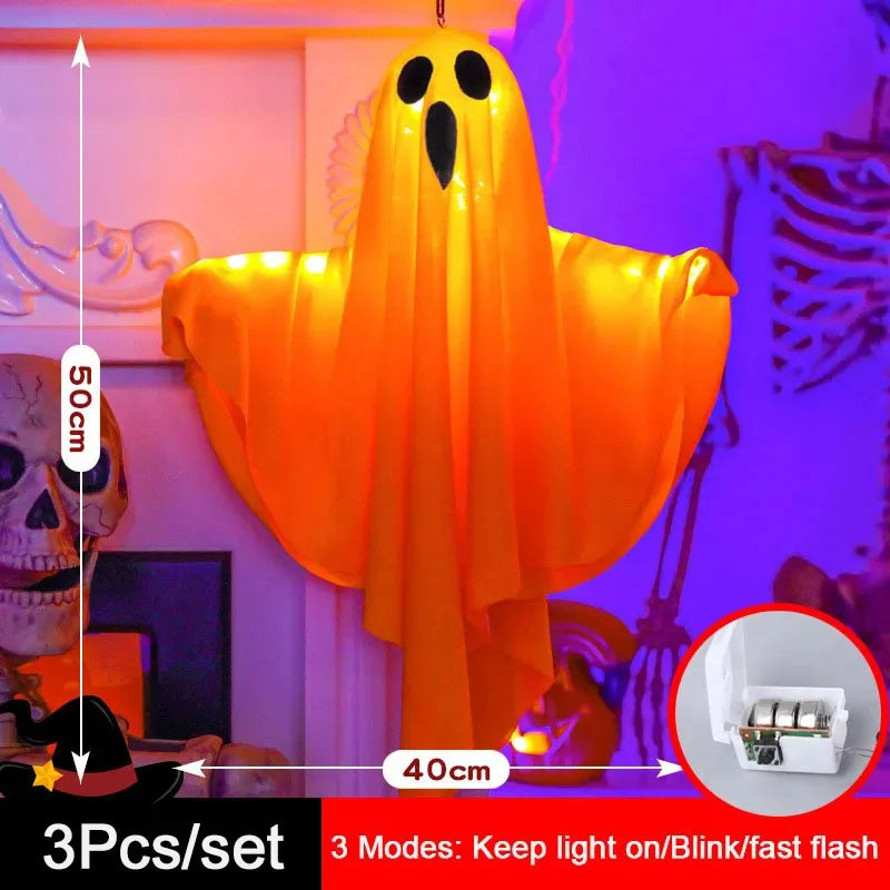 Haunted Glow Hanging Ghost Lights
