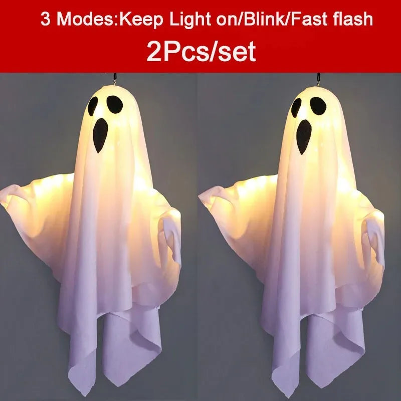 Haunted Glow Hanging Ghost Lights