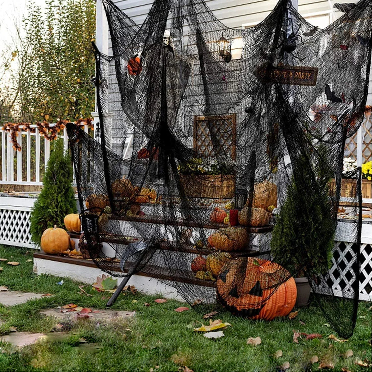 Haunted Web Halloween Draping