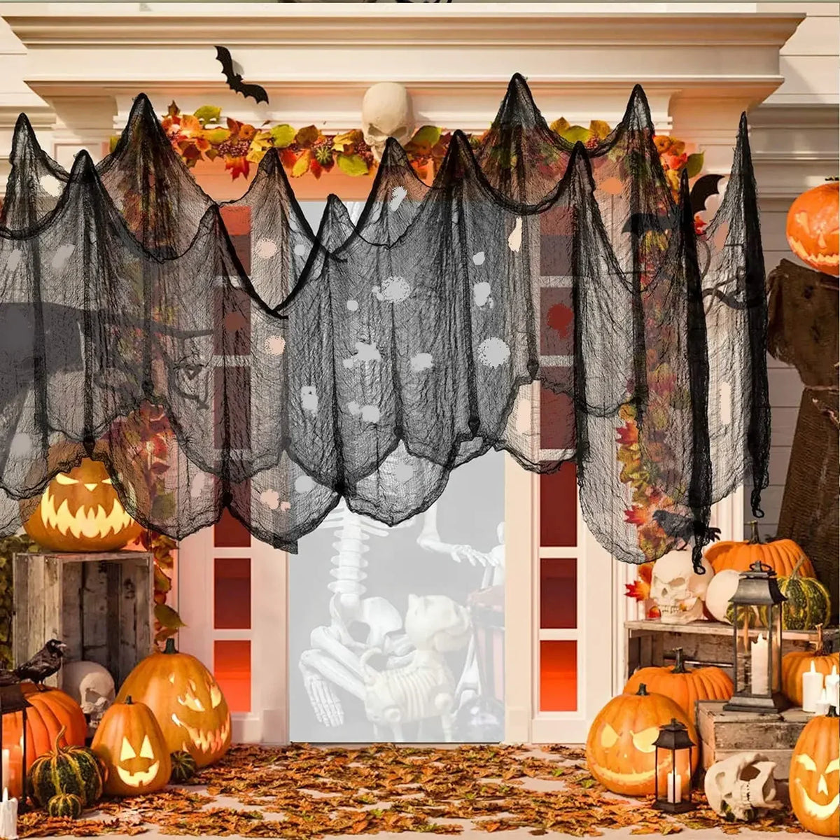 Haunted Web Halloween Draping