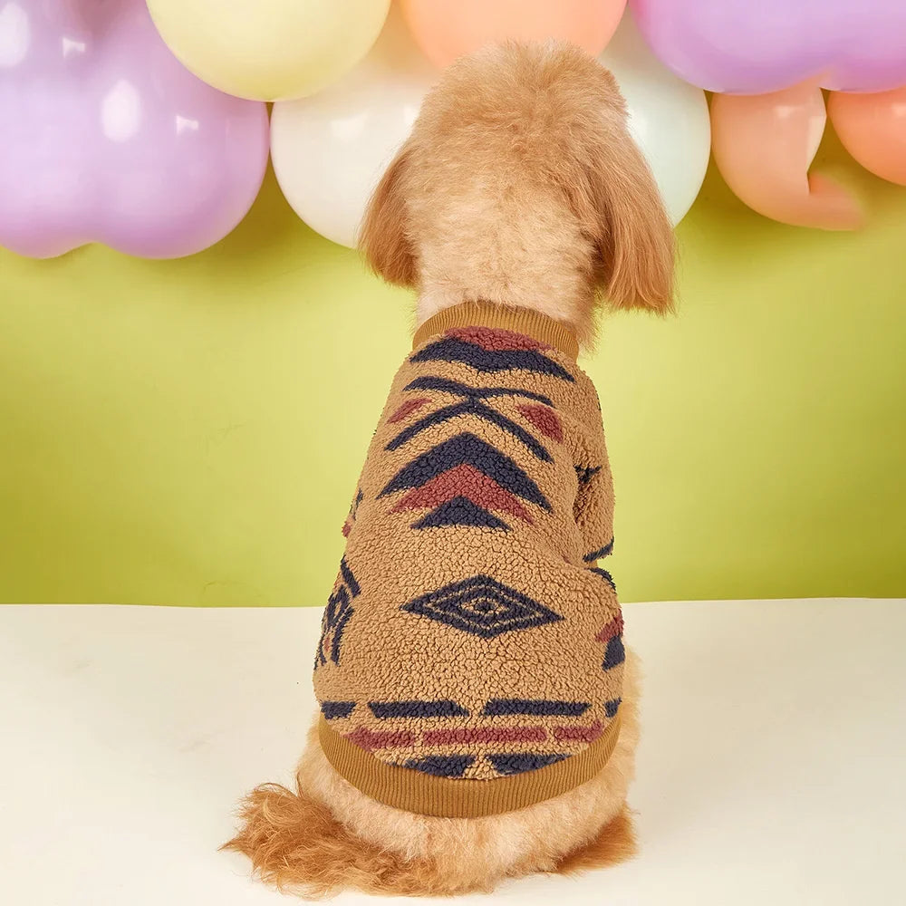 Sedona Geometric Pullover Dog Sweater