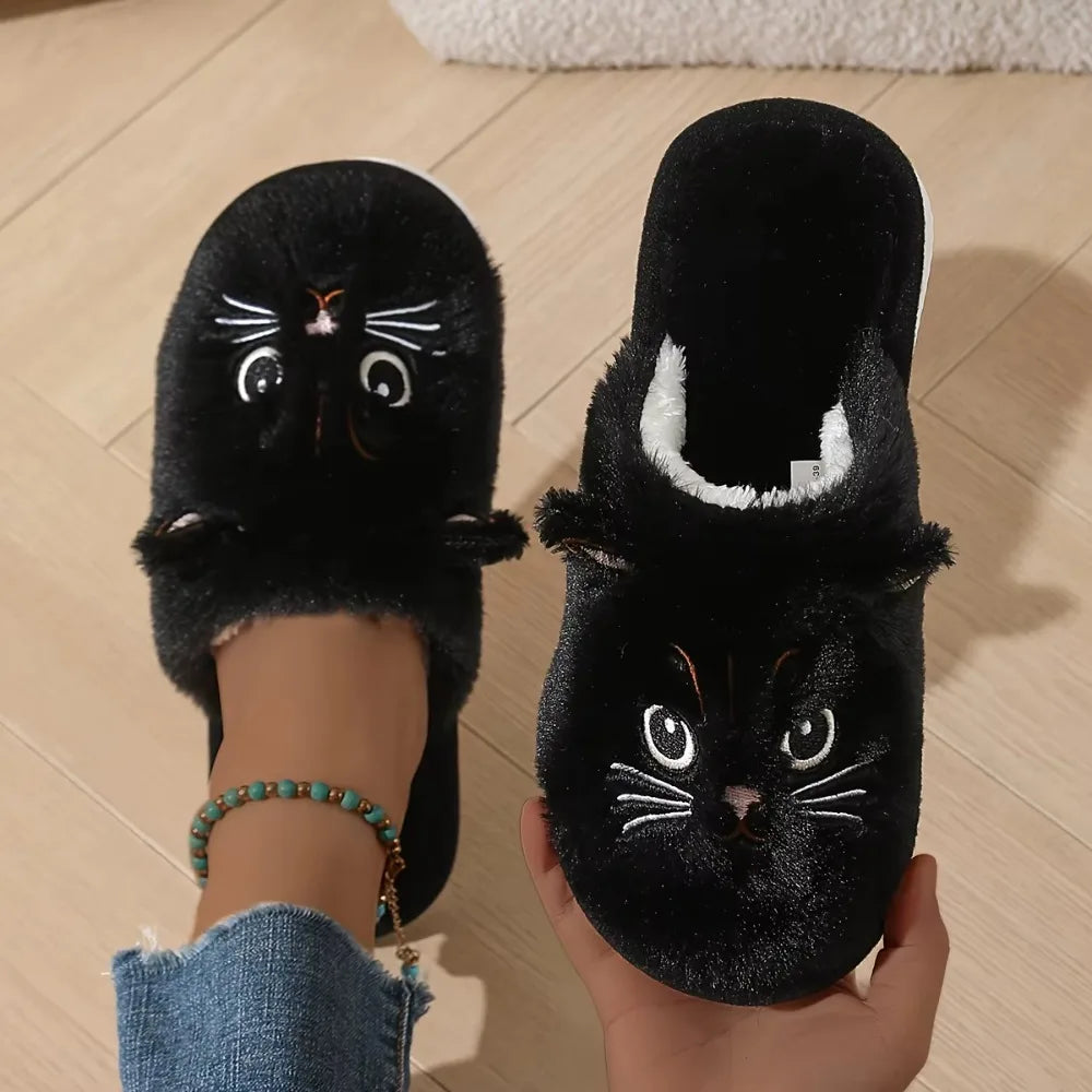 Whisker Fuzzy Cat Slippers