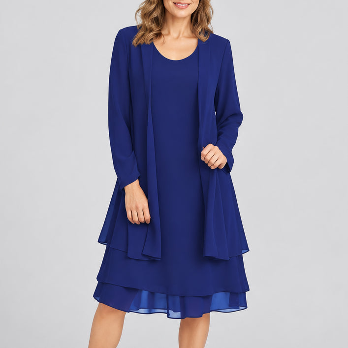 Eleanor Layered Chiffon Dress