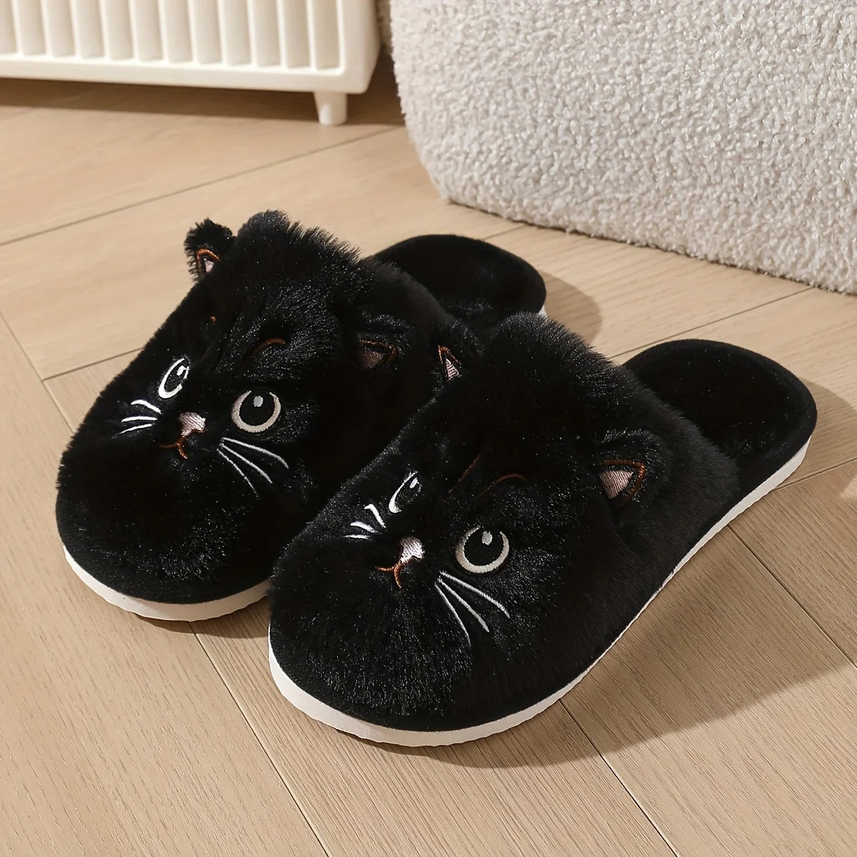 Whisker Fuzzy Cat Slippers