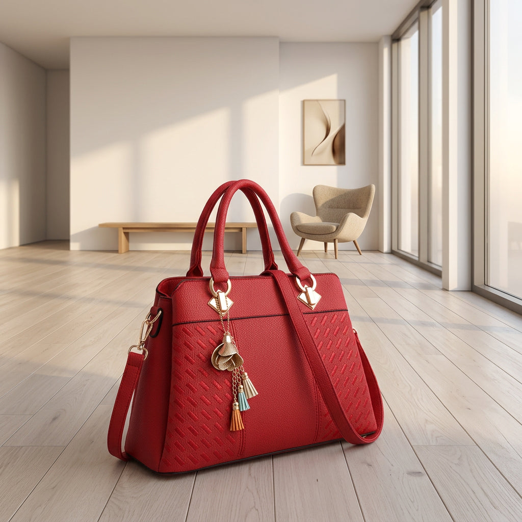 Vivienne Embossed Tote Bag