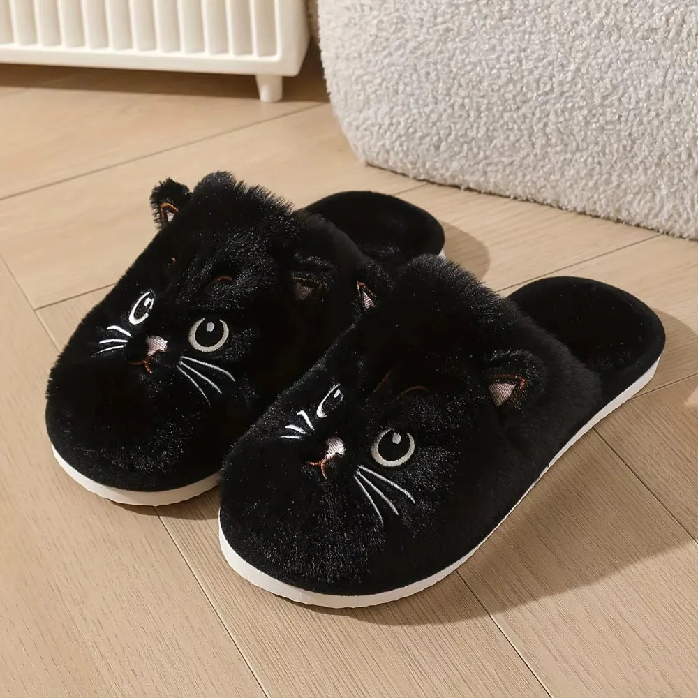 Whisker Fuzzy Cat Slippers