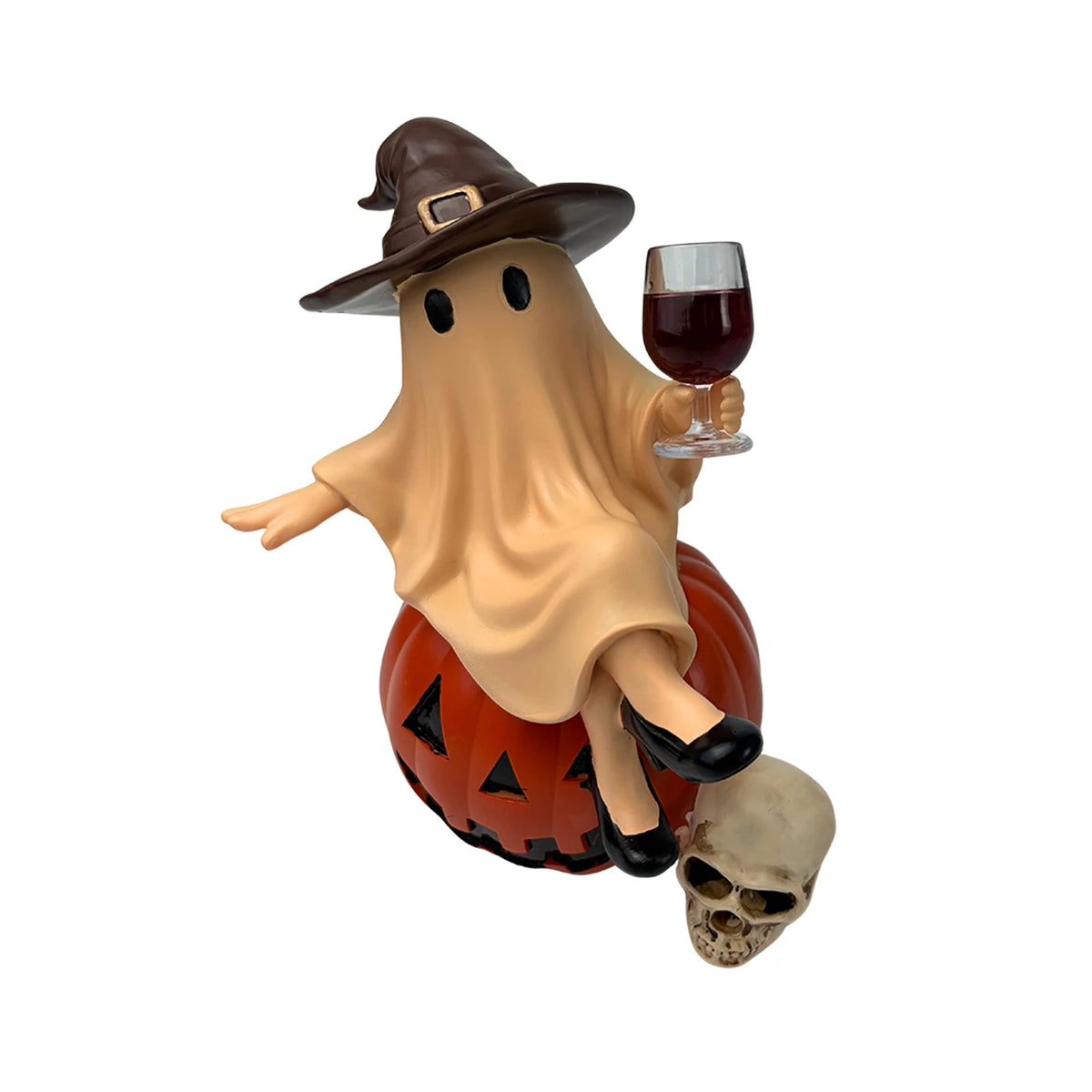 Tipsy Ghost Pumpkin Décor