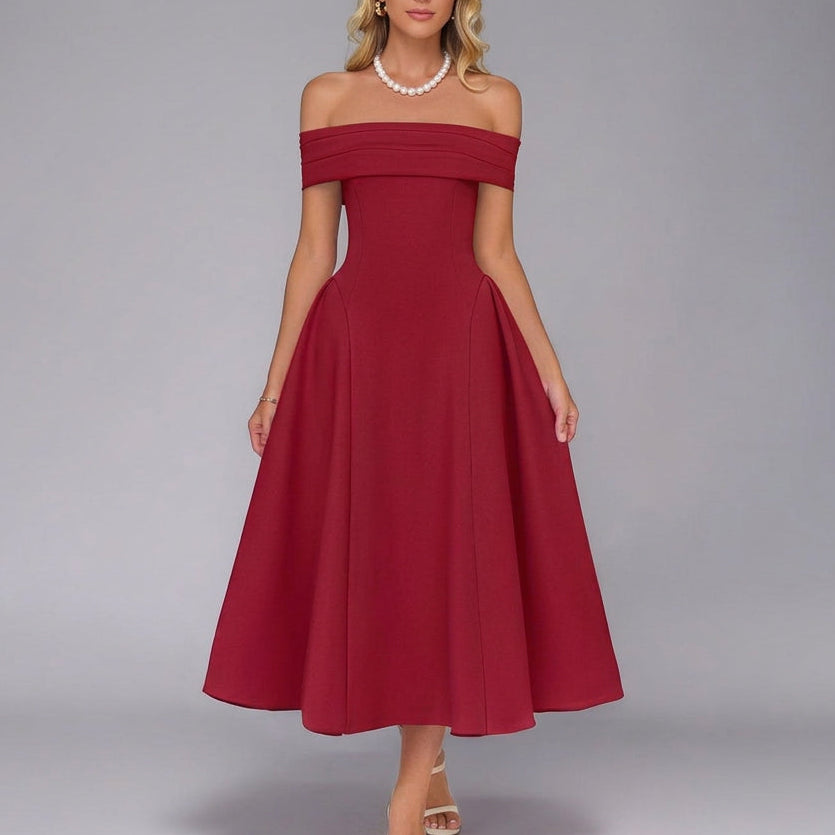 Josephine Off-Shoulder Midi Dress