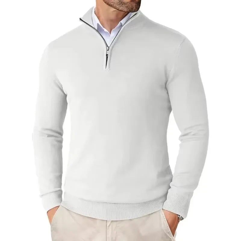 Callum Quarter-Zip Knit Sweater