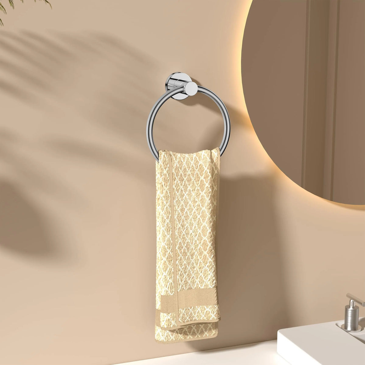 LuxeRing Premium Towel Holder