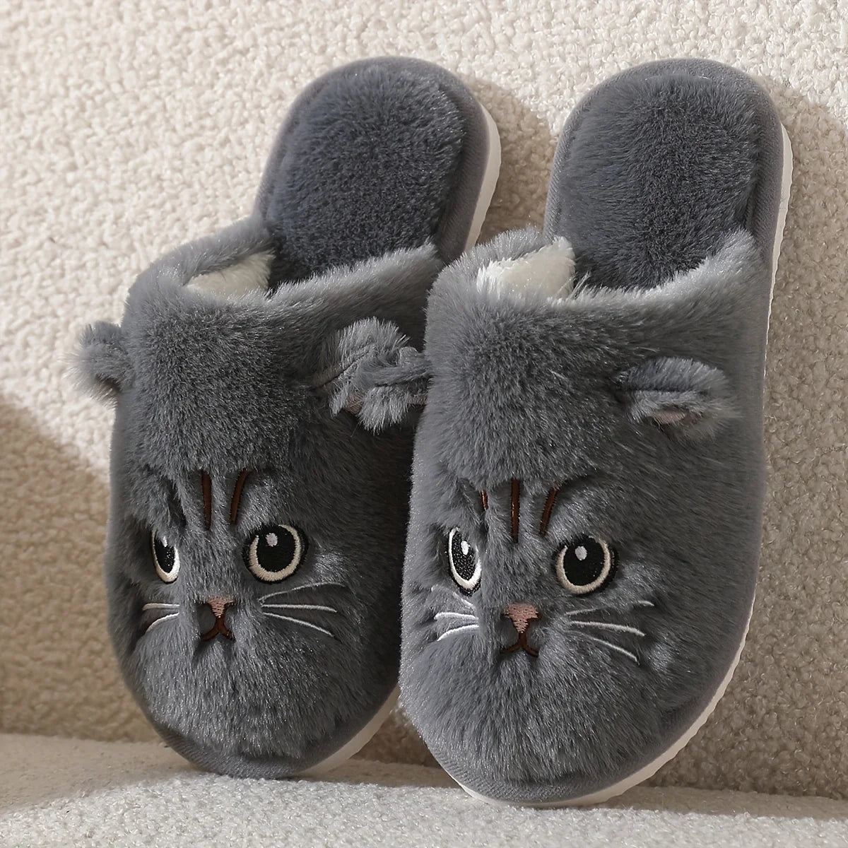 Whisker Fuzzy Cat Slippers
