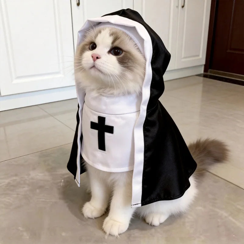 Midnight Nun Pet Halloween Costume