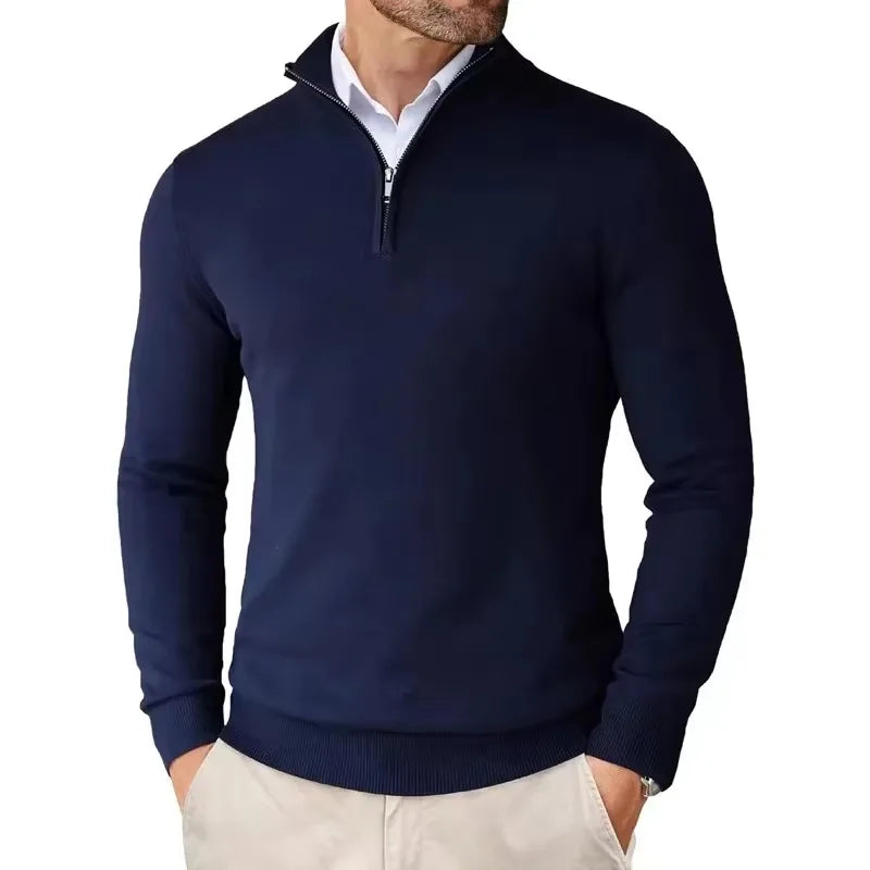 Callum Quarter-Zip Knit Sweater