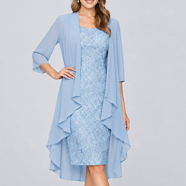 Lorraine Lace Overlay Dress