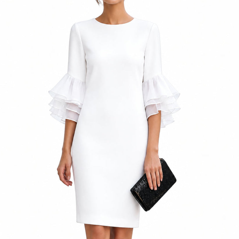 Beatrice Ruffle Sleeve Dress