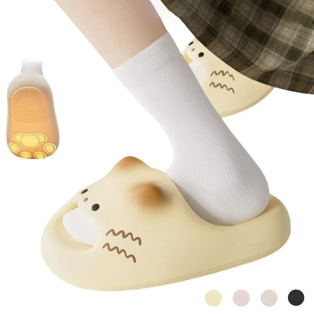 Pawprint Cat Slippers