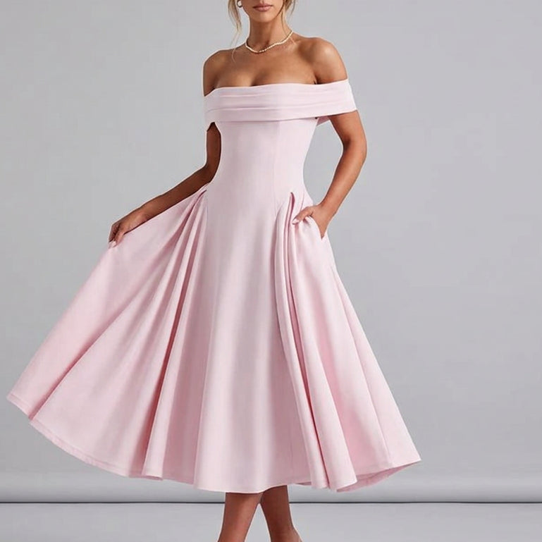 Josephine Off-Shoulder Midi Dress
