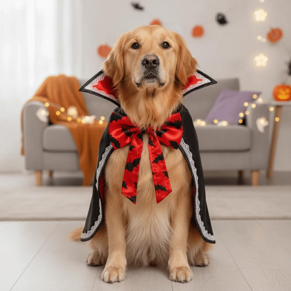 Midnight Vamp Paws Pet Cape