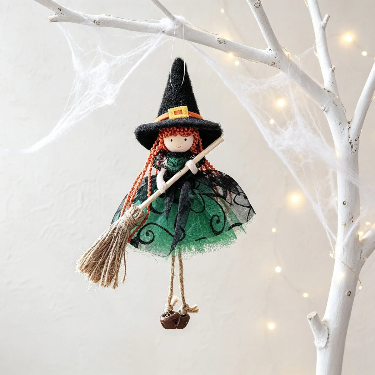 Enchanted Witch & Ghost Halloween Ornaments
