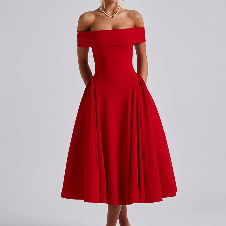 Josephine Off-Shoulder Midi Dress