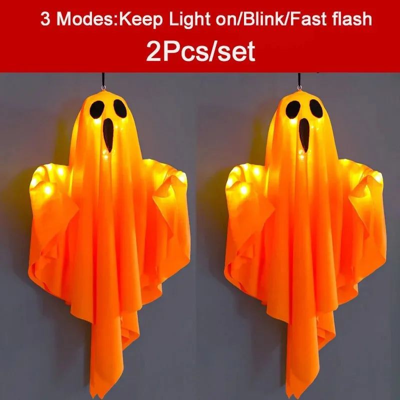Haunted Glow Hanging Ghost Lights