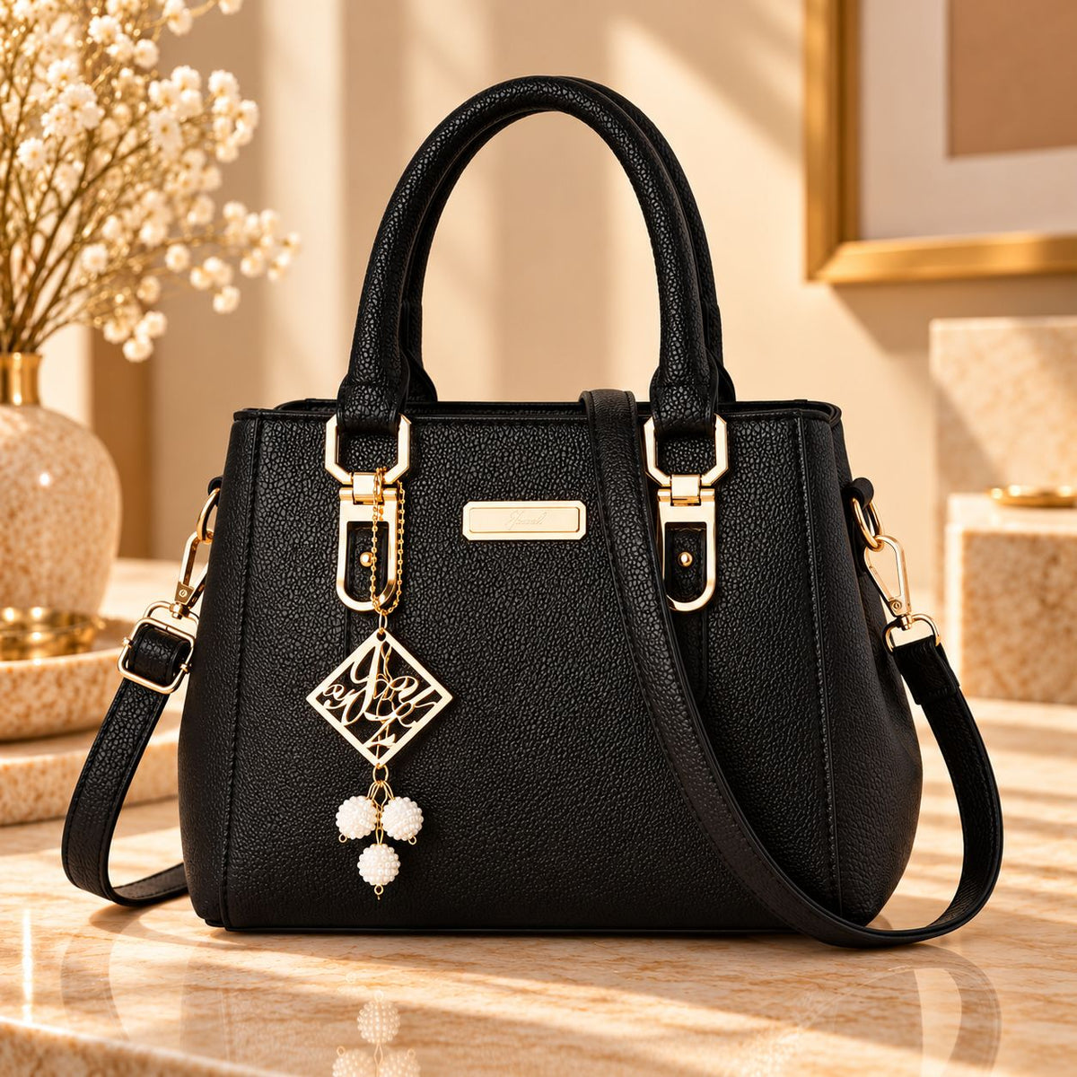 Genevieve Structured Shoulder Bag