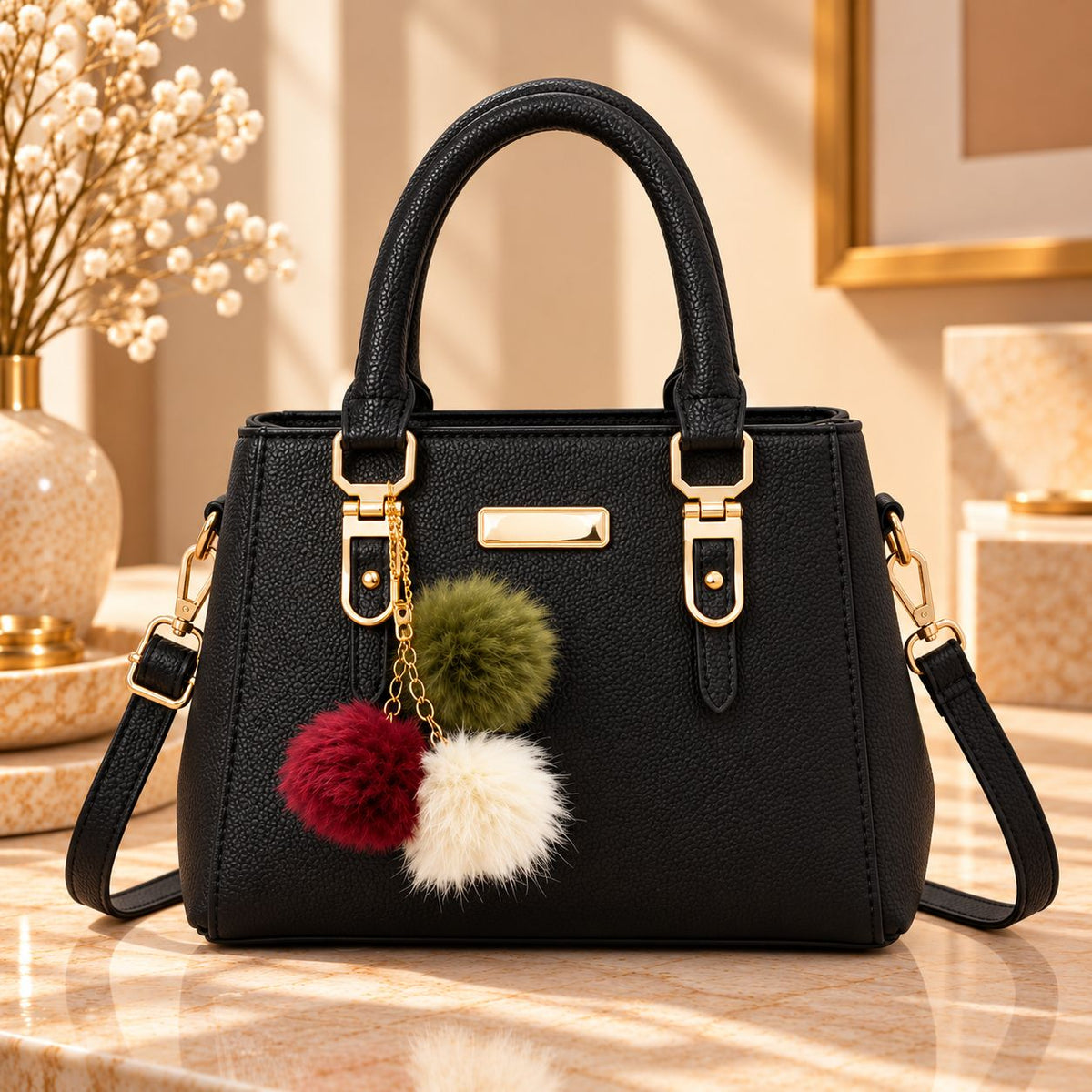 Colette Pom-Pom Tote Bag