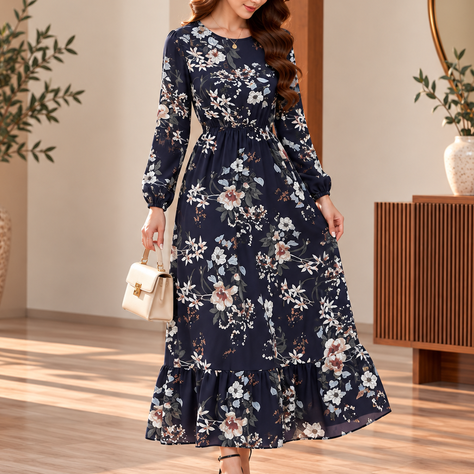 Rosalind Floral Tiered Maxi Dress