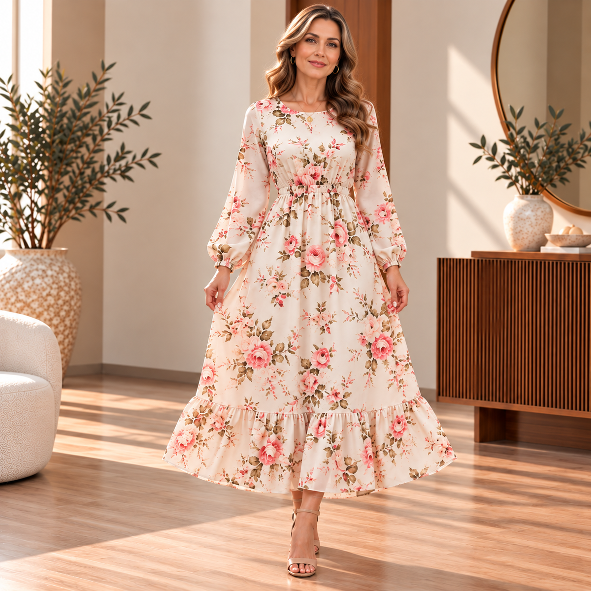 Rosalind Floral Tiered Maxi Dress