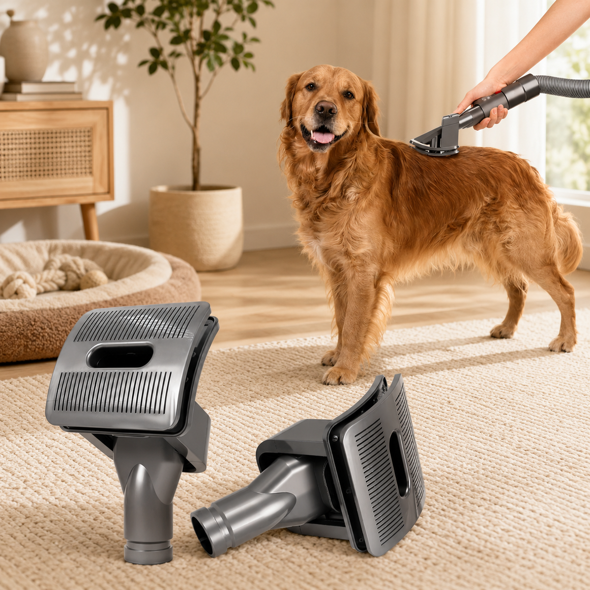 FurFlow Pet Grooming Vacuum Attachment