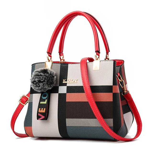 Vellora Luxe Colorblock Tote Bag
