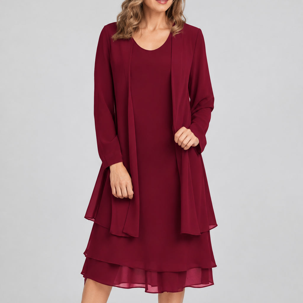 Eleanor Layered Chiffon Dress