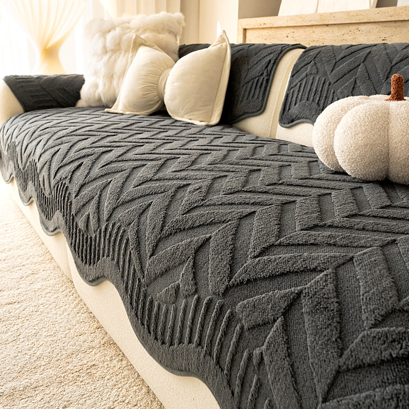 Marlow Plush Herringbone Sofa Cushion